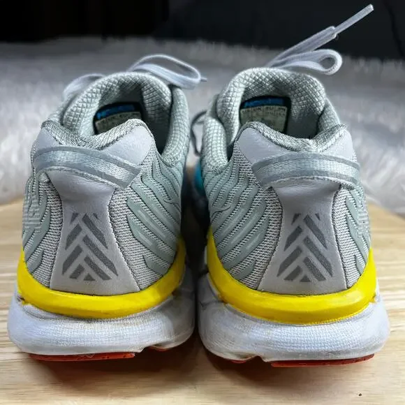 Hoka One One Clifton 5 Running Shoe Womens Sz 7.5 Cushioned Vapor Blue Iron Gray - Picture 2 of 16